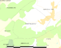 Map commune FR insee code 68121