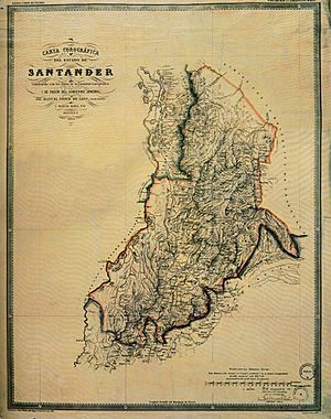 Archivo:Mapa del Estado de Santander (1864)