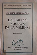 Archivo:Maurice Halbwachs Cadres sociaux de la mémoire maitrier
