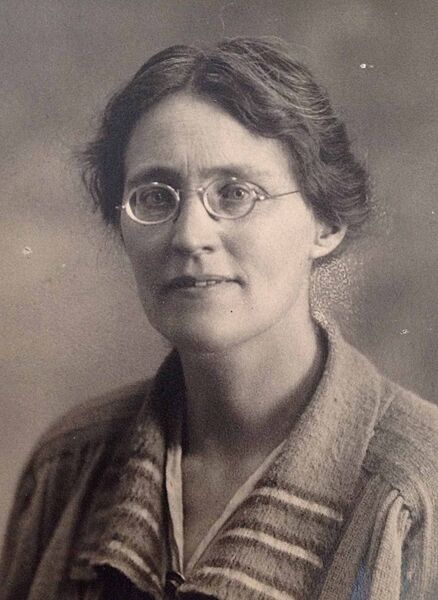 Molly Crowfoot wearing glasses