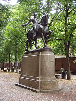 Archivo:Paul Revere Statue by Cyrus E. Dallin, North End, Boston, MA