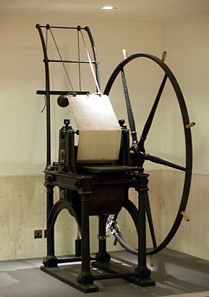Archivo:Perkins D cylinder printing press in the British Library