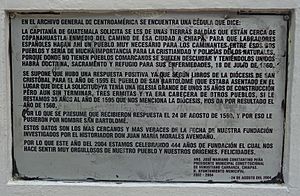 Archivo:Placa conmemorariva fundacion del pueblo de Venustiano Carranza en Chiapas México