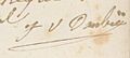 Signature de Julie-Victoire Daubié