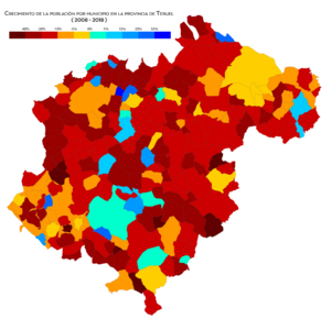 Teruel crecimiento-2008-2018