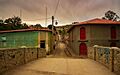Vista de calles, negocios y letreros del municipio de Totora, Cochabamba, Bolivia 08