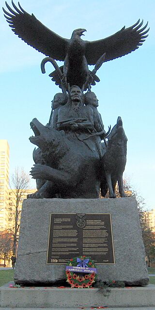 Aboriginal War Veterans monument.JPG