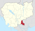 Cambodia Svay Rieng Province locator map