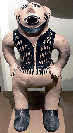 Cochiti Pueblo Caricature sculpture of a white man EthnM.jpg