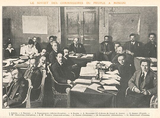 Archivo:Council of People's Commissars of Soviet Russia in 1920