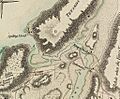 Detail of Battle Of Fort Washington Map By Sauthier