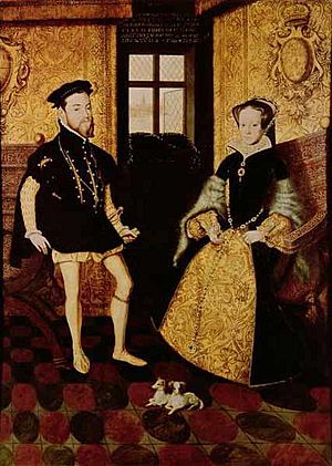 Archivo:Felipe of Spain and MariaTudor