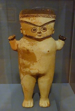 Archivo:Female effigy figurine, Peru, Chancay, central coast, c. 1100-1470 AD, creamware with slip glaze - Krannert Art Museum, UIUC - DSC06418