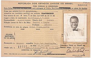 Archivo:Ficha Consular de Louis Armstrong