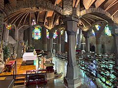 Interior of Cripta de la Colònia Güell 10