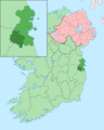 Island of Ireland location map South Dublin