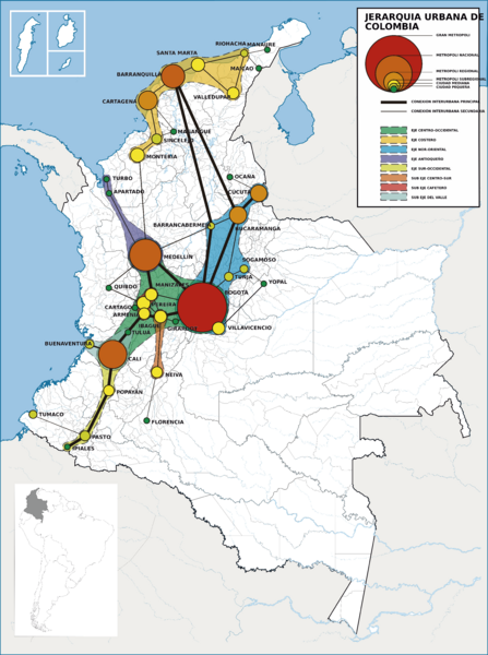 JERARQUIA URBANA DE COLOMBIA