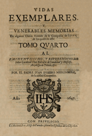 Archivo:Juan Eusebio Nieremberg (1647) Vidas ejemplares (tomo 4)