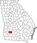 Map of Georgia highlighting Dougherty County.svg