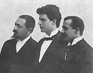 Archivo:Mascagni and Librettists