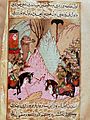Muhammad's widow, Aisha, battling the fourth caliph Ali in the Battle of the Camel