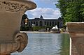 NEMOURS MANSION FROM THE MAZE GARDEN, NEW CASTLE COUNTY,DELAWARE