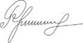 Nikolay Rukavishnikov Signature