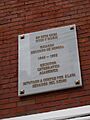 Placa en homenaje a Ricardo Becerro de Bengoa, calle de las Huertas, Madrid