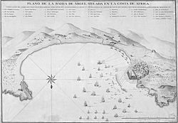 Archivo:Plan de la baie d alger situee sur la cote d afrique expedition barcelo 1783