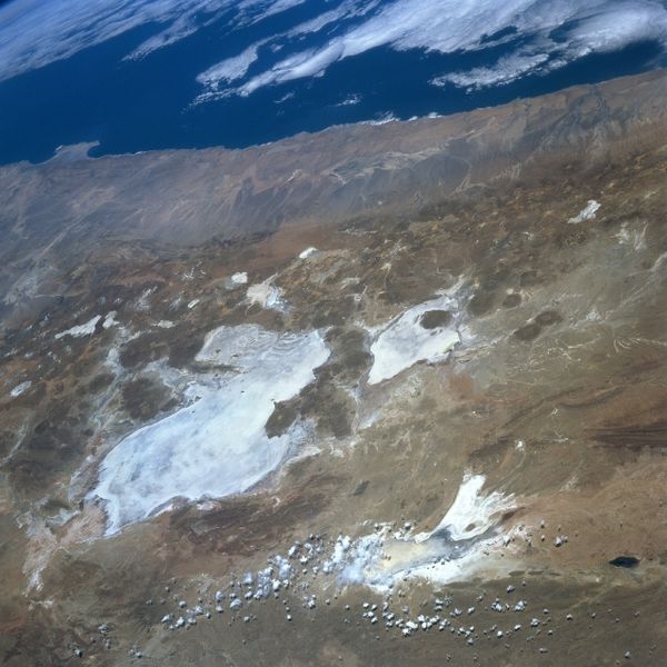Satellite image Salar de Uyuni - Coipasa - Lake Poopo