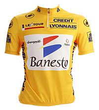 El maillot amarillo ganado por Miguel Indurain en el Tour de Francia 1995