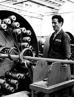Archivo:Turkse gastarbeider aan het werk - Turkish guest worker in Dutch factory (6941435973)