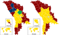2020 Moldovan presidential election map