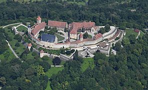 Aerial image of the Coburg Fortress