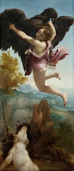 Archivo:Antonio Allegri, called Correggio - The Abduction of Ganymede - Google Art Project