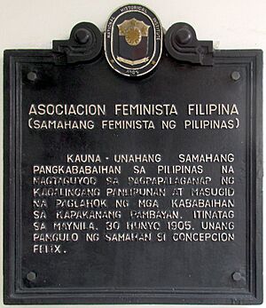 Archivo:Asociacion Feminista Filipina NHI historical marker