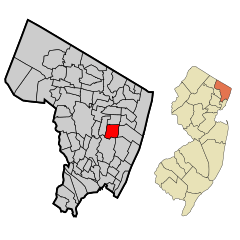 Bergen County New Jersey Incorporated and Unincorporated areas Bergenfield Highlighted.svg