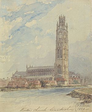 Archivo:Boston Church, Lincolnshire by James Harrison