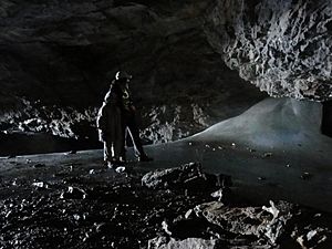 Archivo:Cascada helada de la cueva de Casteret - WLE Spain 2015