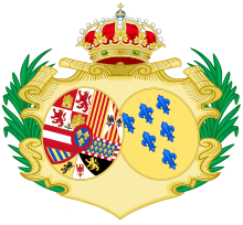 Coat of Arms of Elisabeth Farnese, Queen Consort of Spain.svg