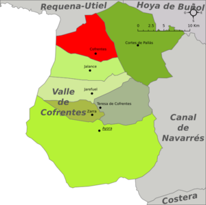 Archivo:Cofrentes-Mapa del Valle de Cofrentes