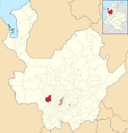 Anzá ubicada en Antioquia
