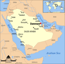 Dammam, Saudi Arabia locator map.png