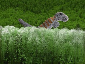 Archivo:Dinosaur finger puppet in jungle scene