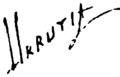 Firma de Urrutia