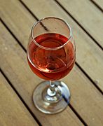 Glass of rosé wine Margate Kent England