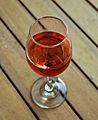 Glass of rosé wine Margate Kent England
