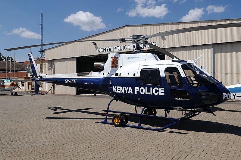 Kenyan Police Air Wing AS 350 Potters-1