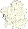 Localizacion do Concello de Porto do Son en Galicia
