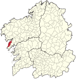 Extensión del término municipal de Puerto del Son en Galicia.